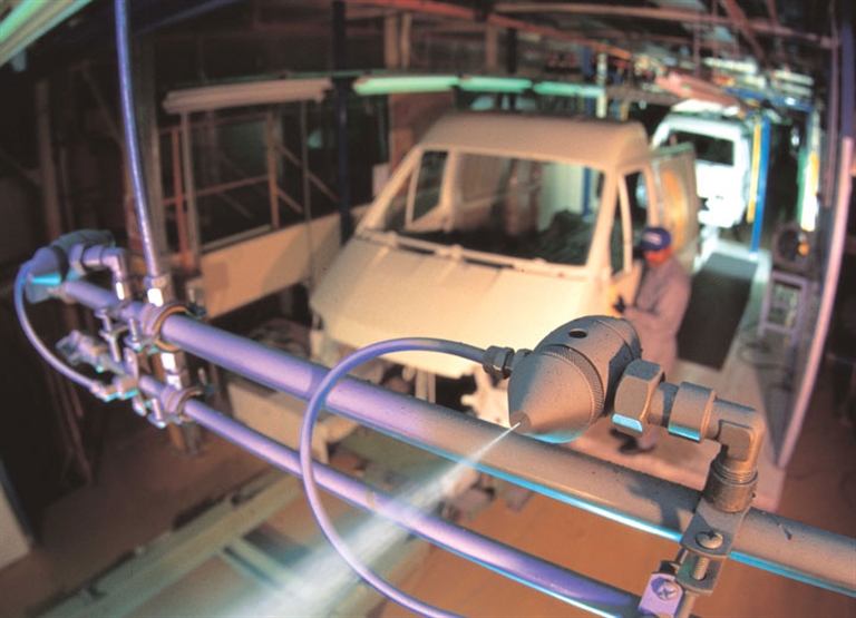 Humidificación para la industria automotriz