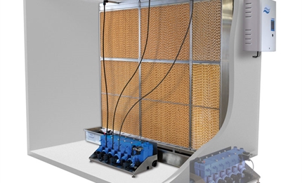 Humidificación adiabática en ducto